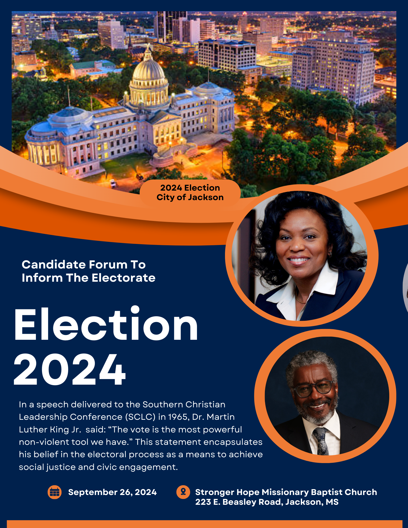 Candidate forum and civic engagement