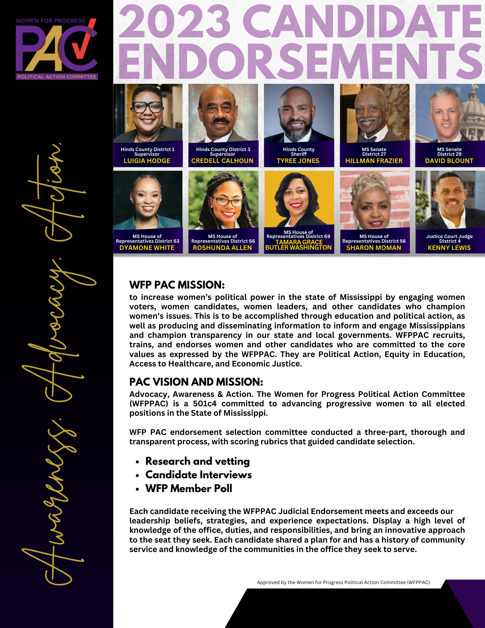 2023 candidate endorsement slate