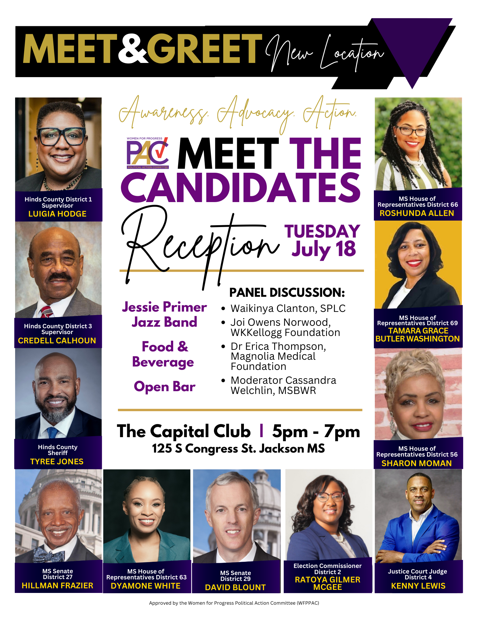 WFPPAC campaign and endorsement visual